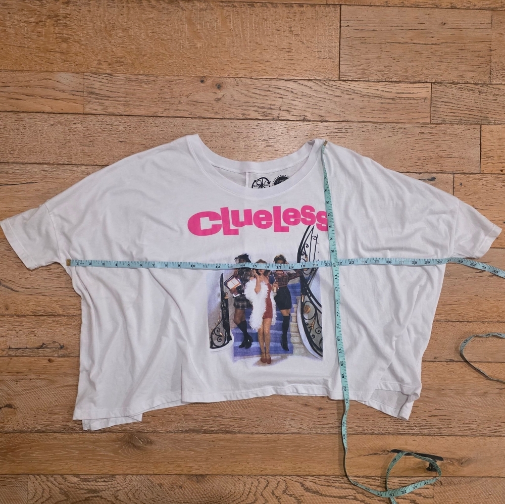Clueless Graphic Oversized Paramount Pictures Brand White T-Shirt 90's retro - Picture 6 of 6
